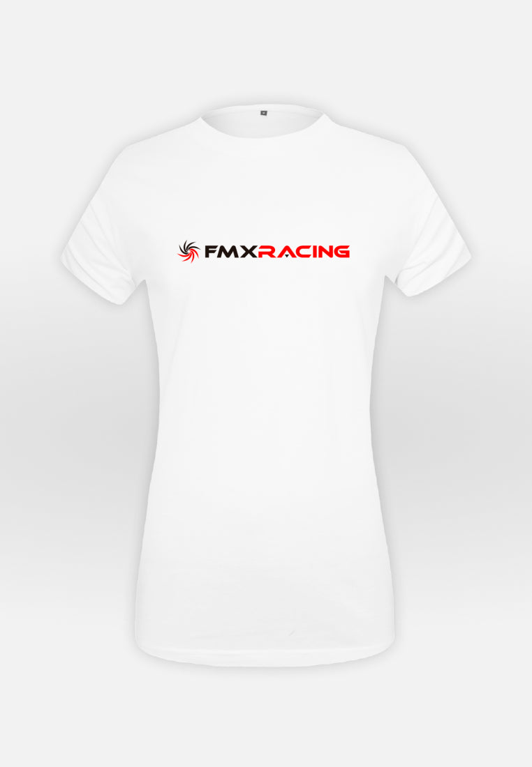 White FMX Racing T-shirt Woman